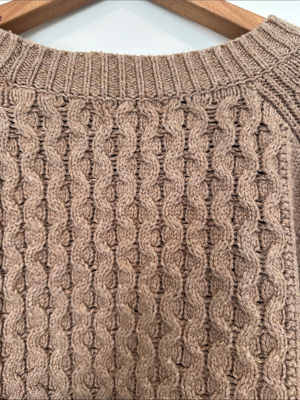 Universal Thread Cable Knit Crewneck Sweater in Brown - Picture 6 of 6